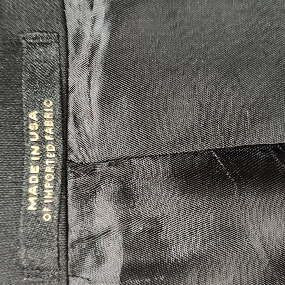 Black Wool Single Breast 2 Button Single Vent Men… - image 7